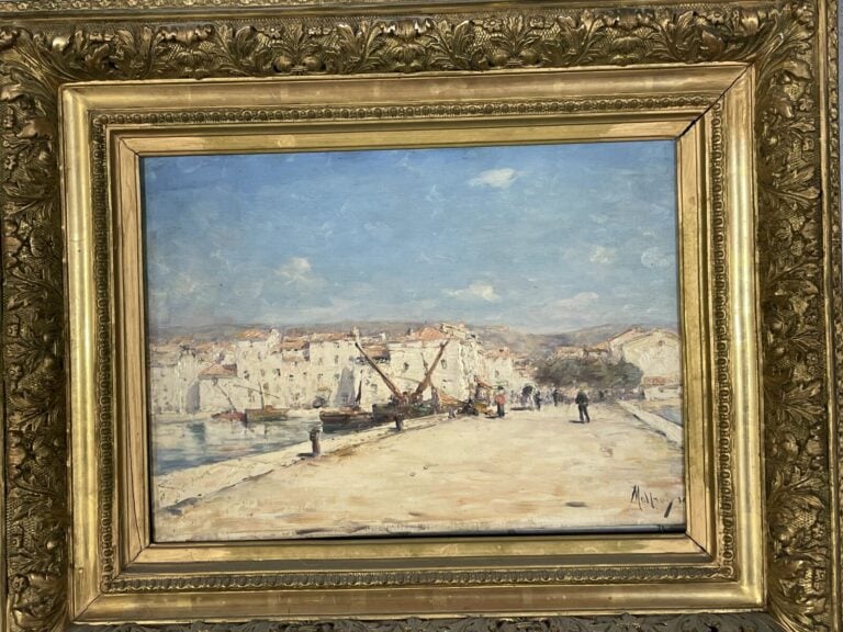 Henri MALFROY (1895-1944) - Port - Huile sur toile, signée en bas à droite et d…