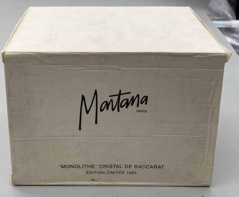 2 flacons : - - MONTANA, "Monolithe" , édition Baccarat limitée pour 1995. Avec…