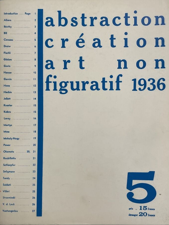 ABSTRACTION-CREATION. Art non figuratif, cahiers 1, 2, 4 et 5 (édition complète…