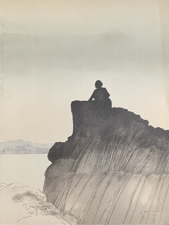 Alain LE FOLL (1934-1981) - - Rochers - - Ensemble de six lithographies sur pap…