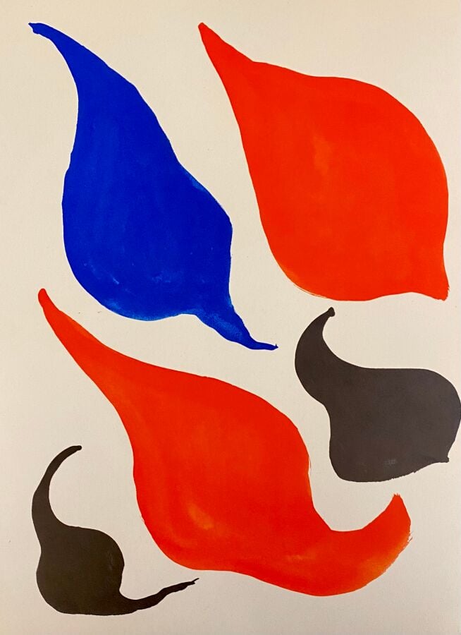 Alexandre CALDER, Crags and critters, 1975, catalogue comprenant 4 lithographie…