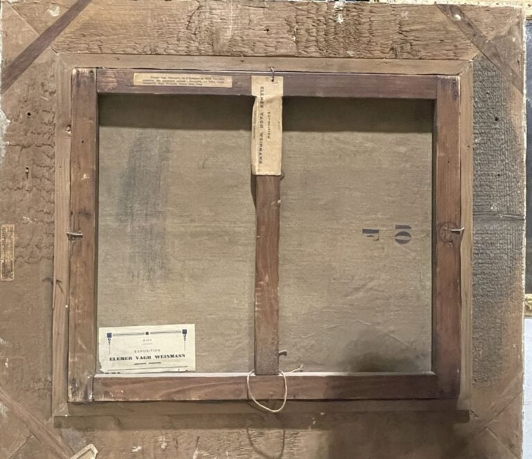 Attribué à Elemer VAGH WEINMANN - Intérieur d'une forge - Toile, signée en bas…