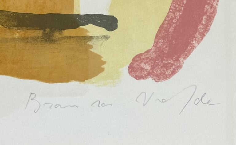 Bram VAN VELDE (1895-1981) - Parcours jaune, 1967 (Rivière 40) - - Lithographie…