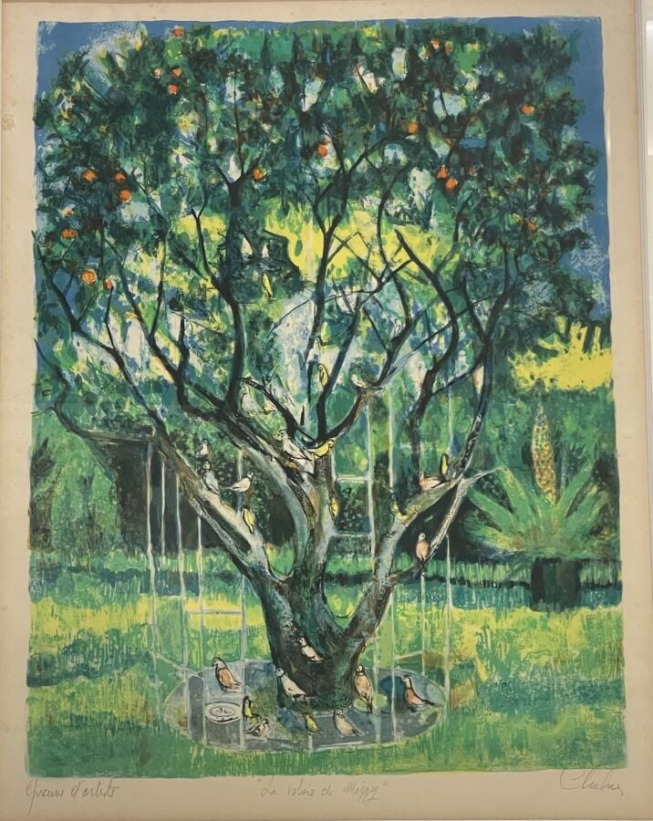 CHABRIER - La volière de Magguy - Lithographie, Ea , signée en bas à droite - 6…