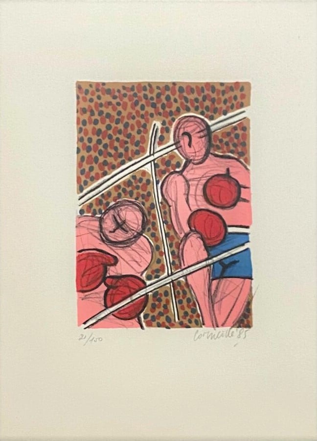CORNEILLE (Van Beverloo); - Combat sur la lune, 1987 - 2 lithographies signées…