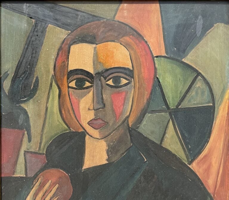 Dans le goût d' Armand SCHONBERGER (1885-1974) - Portrait de femme - Huile sur…