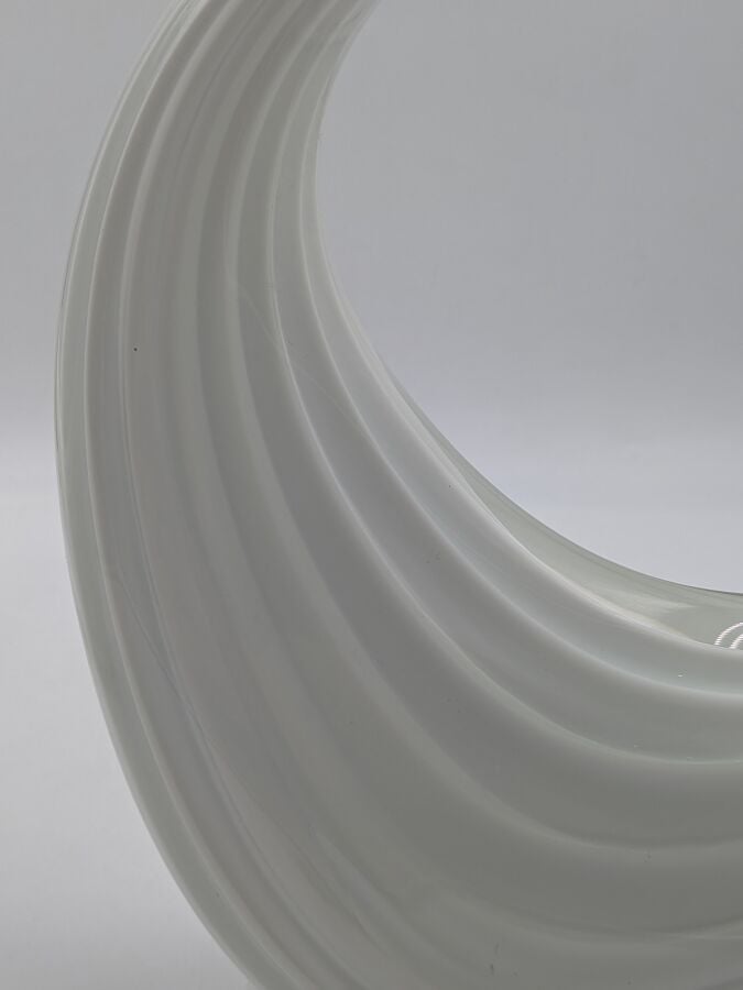 ELIO RAFFAELI - Paire de cygnes en verre de Murano - Signés - Petit choc - Haut…