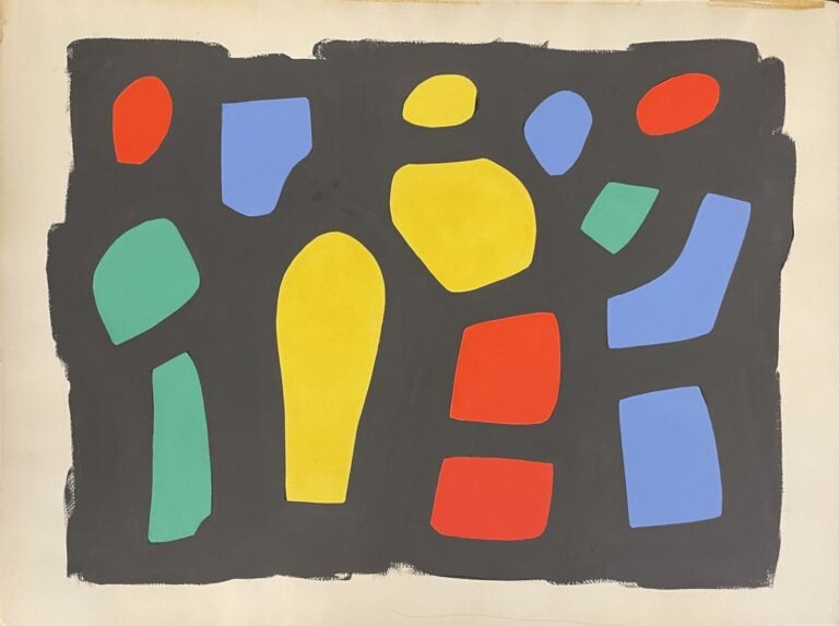 Émile LAHNER (1893-1980) - Compositions - Ensemble de trois gouaches, dont une…