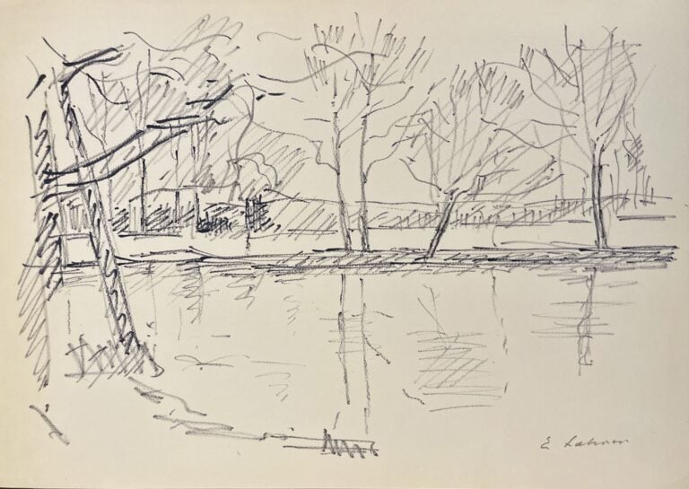Émile LAHNER (1893-1980) - Paysage et Marines - Ensemble de treize œuvres origi…