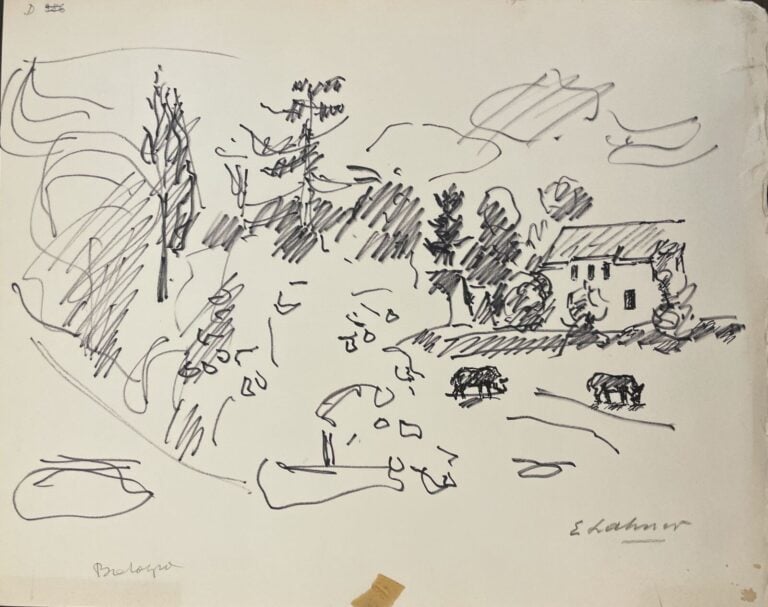 Émile LAHNER (1893-1980) - Paysage et Marines - Ensemble de treize œuvres origi…