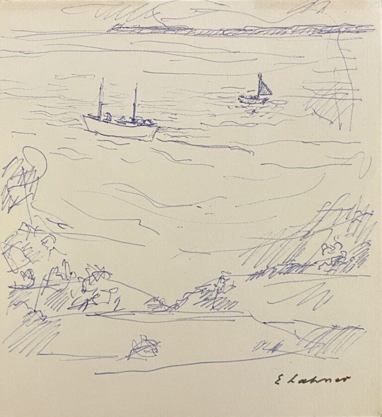 Émile LAHNER (1893-1980) - Paysage ou Marines - Ensemble de douze œuvres origin…