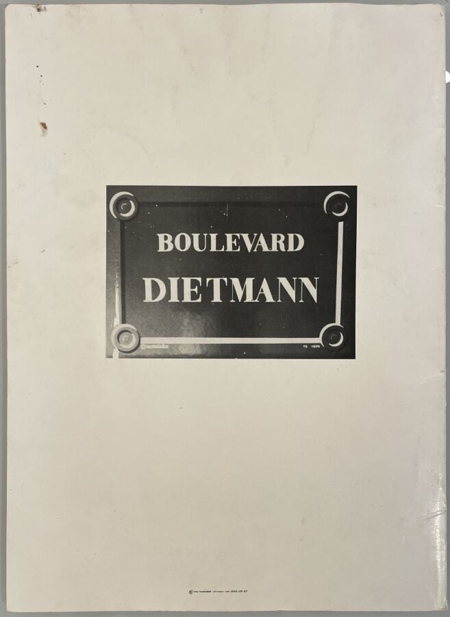 ERIK DIETMAN- Hommage à E. Dietman. s.n. s.d., grand in-4 agrafé. Grand catalog…