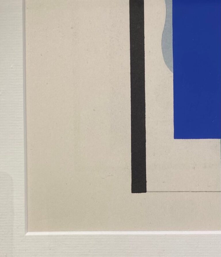 Fernand LÉGER (1881-1955) - Composition cubiste, 1928 - Pochoir en couleurs sur…