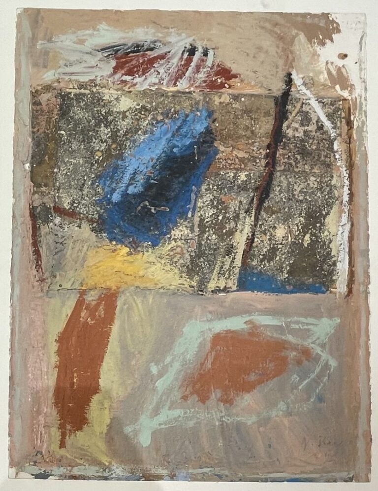 IBANE7 Guy (né en 1951) - Sans titre, 1987 - Technique mixte et collage sur car…