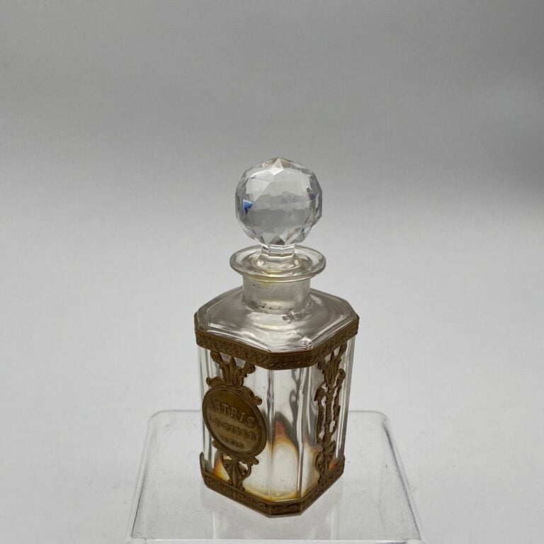L-T PIVERT, Astris, 1 flacon carafon en baccarat à bouchon émeri, gainé d'une r…