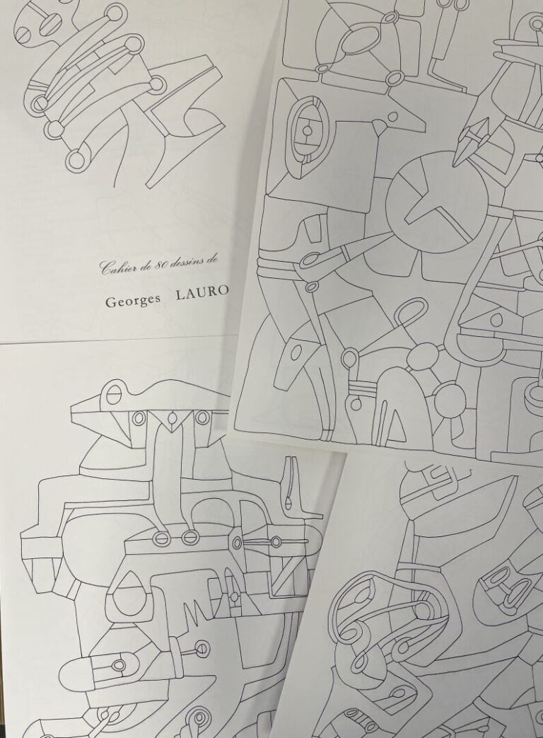 LAURO George (né en 1939) - Cahier de dessins, 1971 - Portfolio de quatre-vingt…
