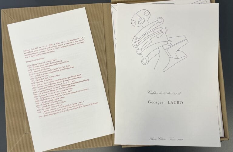 LAURO George (né en 1939) - Cahier de dessins,1971 - Portfolio de quatre-vingt…