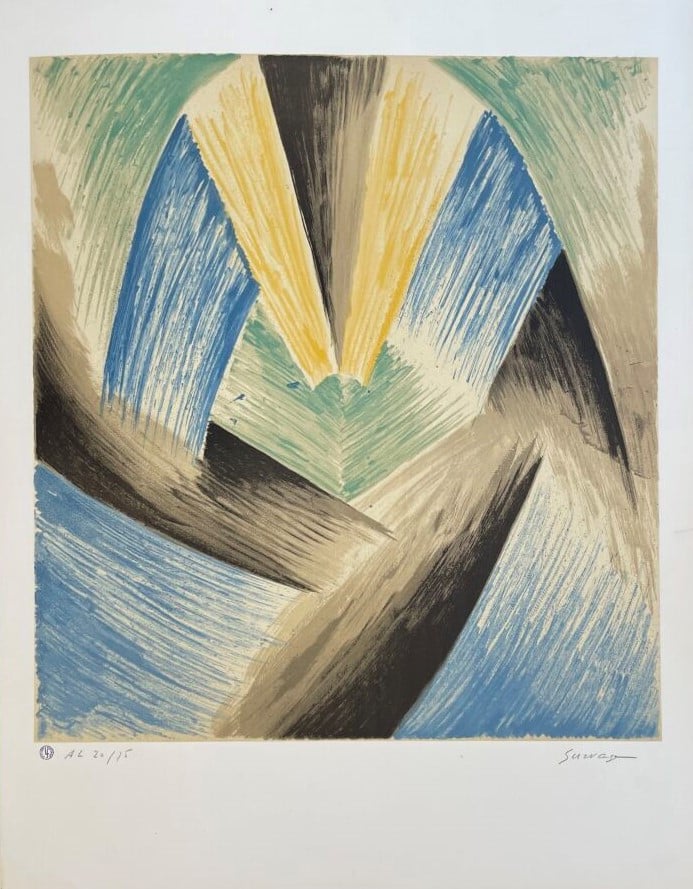 Léopold SURVAGE (1879-1968) d'après - - Rythme coloré, 1969 - - 2 lithographies…
