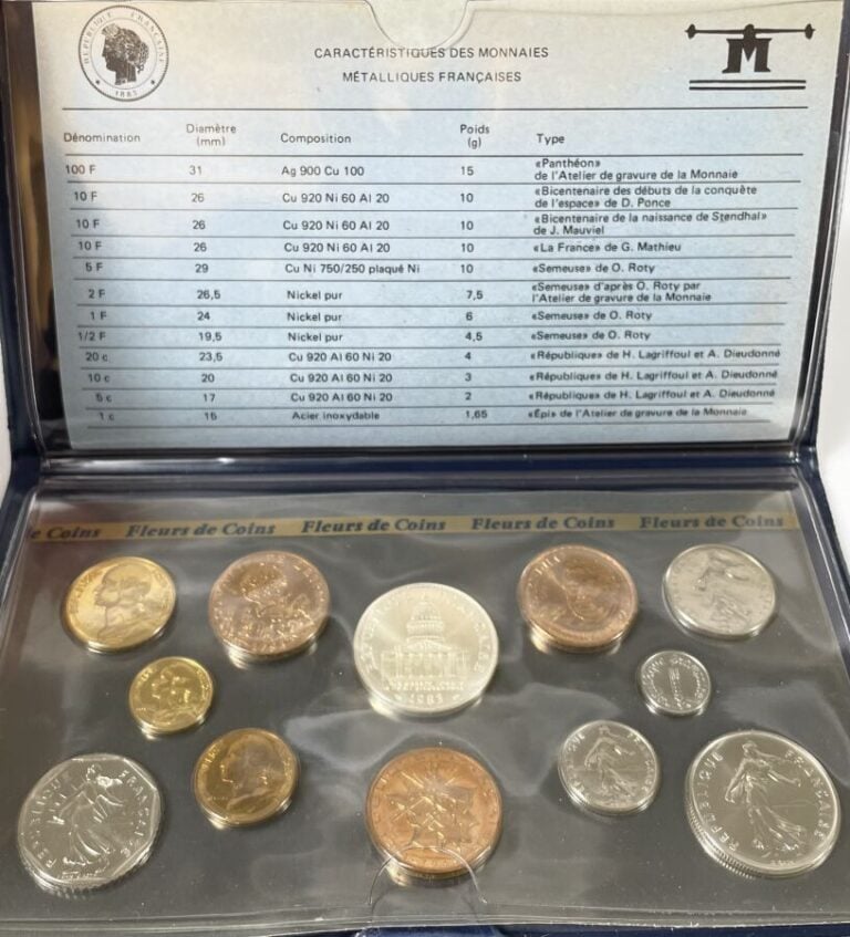 Lot de Monnaies de Paris - - MONNAIE DE PARIS - Coffret "Série en Euros de pièc…