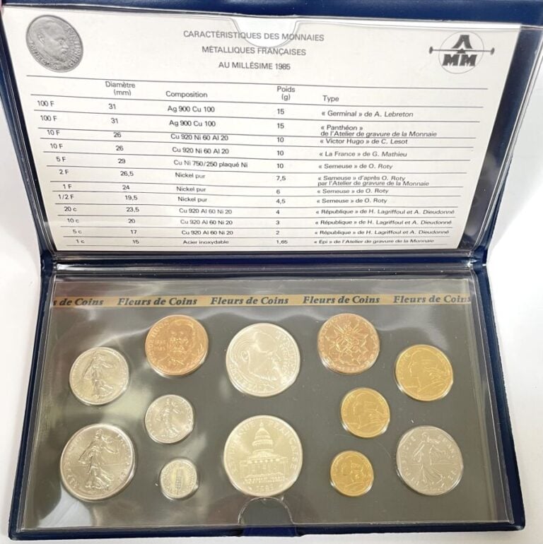Lot de Monnaies de Paris - - MONNAIE DE PARIS - Coffret "Série en Euros de pièc…