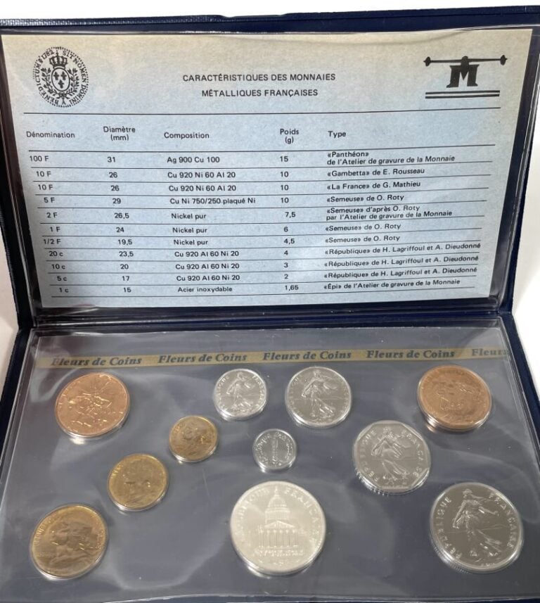 Lot de Monnaies de Paris - - MONNAIE DE PARIS - Coffret "Série en Euros de pièc…