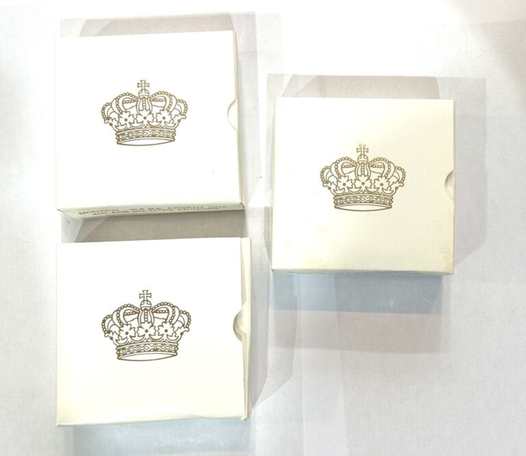 Lot de trois coffrets de 10 Euros argent 2012 pour les 400 ans du titre princie…