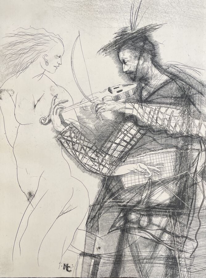 Miguel CONDÉ (1939-) - - Chronique des racines douces, 1986 - - Ensemble de dix…