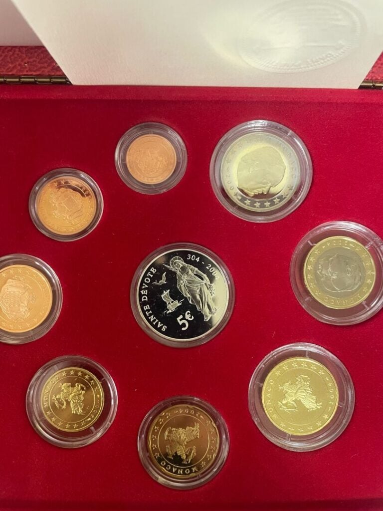 Monaco - Euros - Coffret BE Monaco 2004 comprenant les monnaies de 1 centime à…