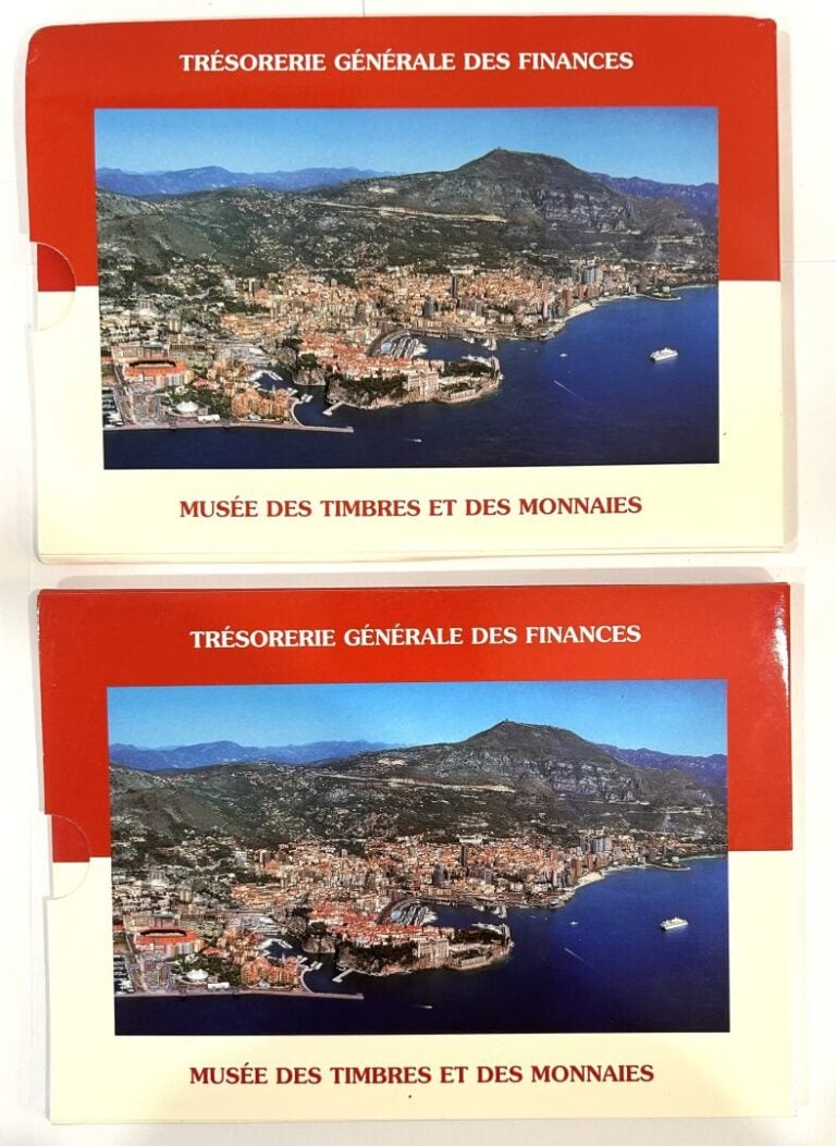 Monaco - Lot de deux coffret BU de 1 centime à 2 Euros 2001 et 2002 - Etat : BU…