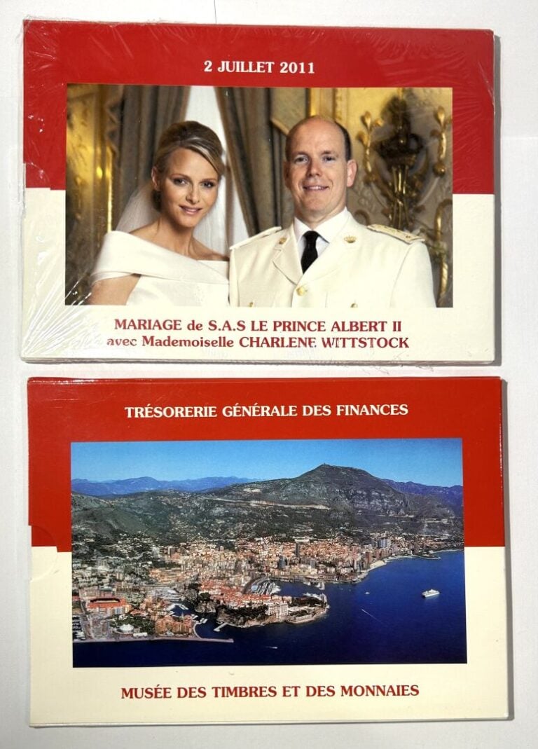 Monaco - Lot de deux coffret BU de 1 centime à 2 Euros 2001 et 2011 - Etat : BU…