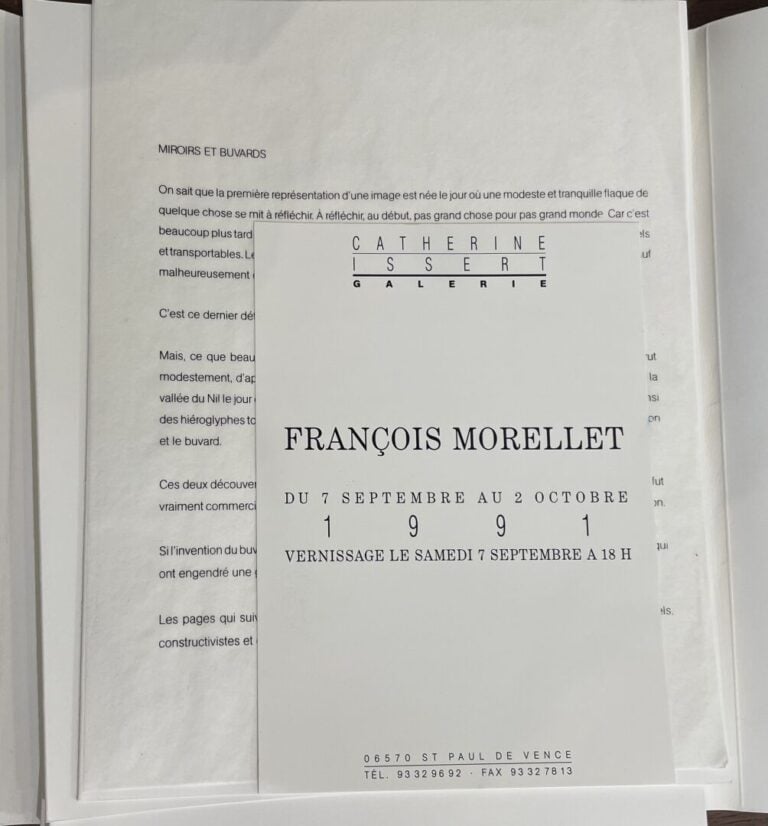 MORELLET François (1926-2016) - Buvards, bavards, 1991 - Portfolio de 12 sérigr…