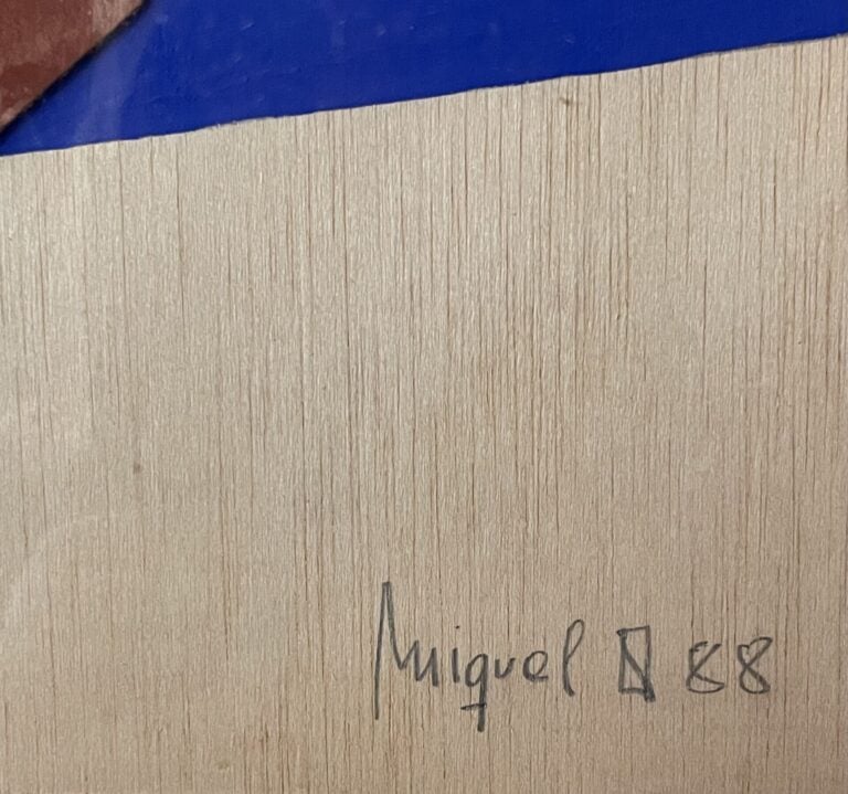 NAVARRO Miquel (né en 1945) - A.L. Barcelona 88, 1988 - Technique mixte, gouach…