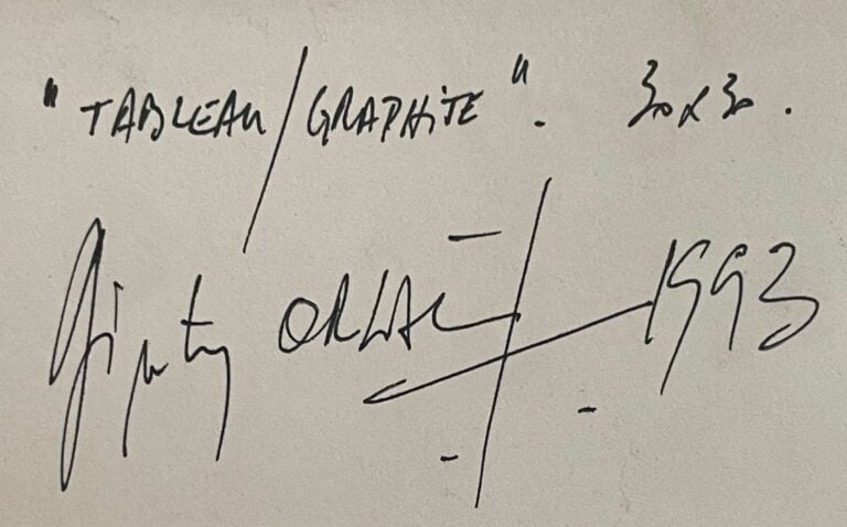 ORLAC Dimitry (né en 1956) - Tableau / Graphite 1993 - Graphite sur papier - Si…
