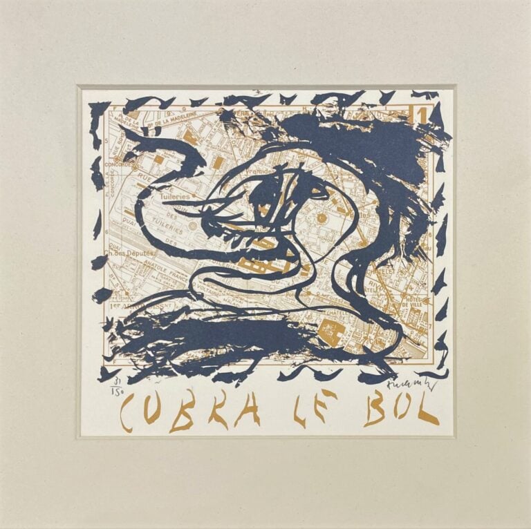 Pierre ALECHINSKY (1927-) - Cobra le Bol - Lithographie en couleurs sur vélin,…