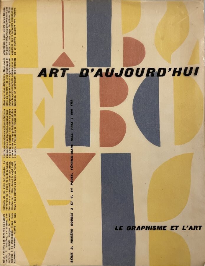 REVUE « ART D'AUJOURD'HUI » (André Bloc) - Ensemble de 6 numéros, février-mars…