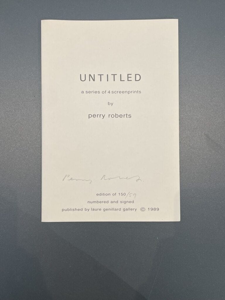 ROBERTS Perry (1954) - Untitled - Série de quatre impression sur papier - Editi…
