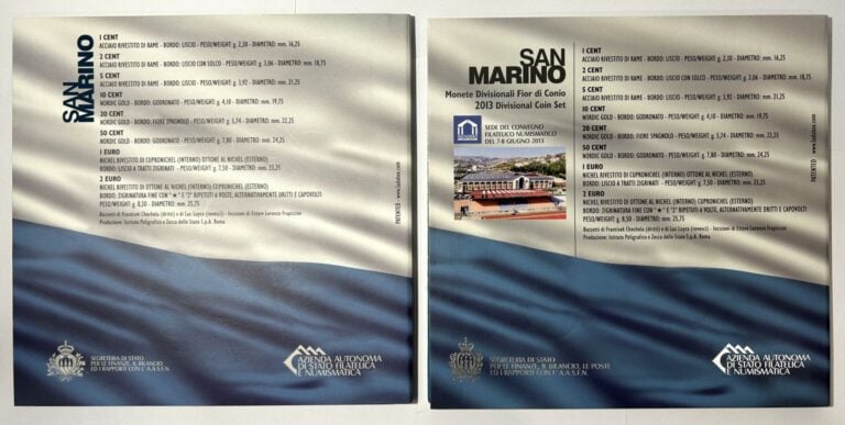 Saint-Marin - Euros - Lot de deux coffrets BU Saint Marin 2012 et 2013 - État :…