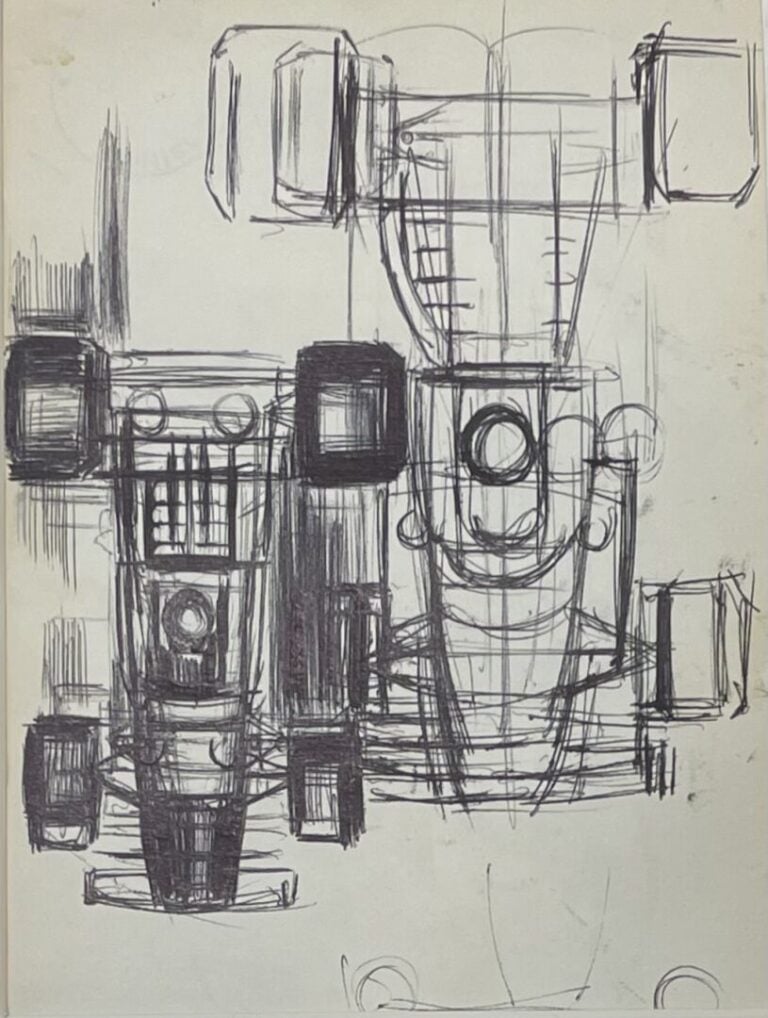 SALKIN Emile (1900-1977) - Sans titre - Stylo bic sur papier - 20 x 15 cm