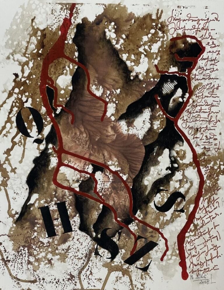 SIDOTI - Sans titre, 2008 - Signé et daté en bas à droite - Technique mixte sur…