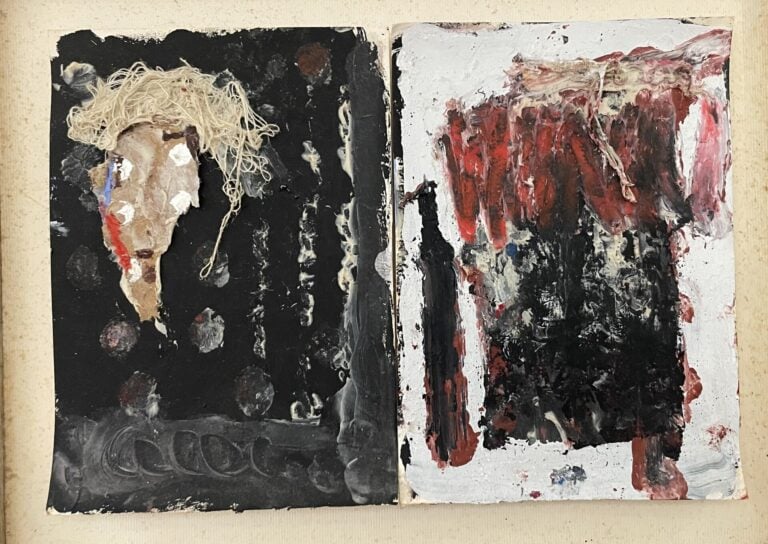 THUPINIER Gérald (né en 1960) - Sans titre - Technique mixte sur papier - 27 x…