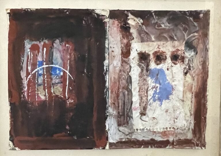 THUPINIER Gérald (né en 1960) - Sans titre - Technique mixte sur papier - 27 x…
