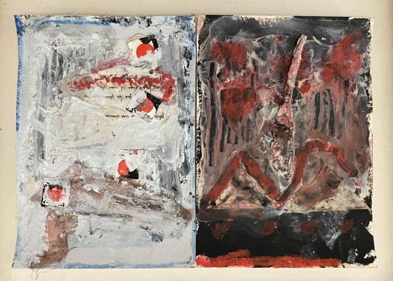 THUPINIER Gérald (né en 1960) - Sans titre - Technique mixte sur papier - 27 x…