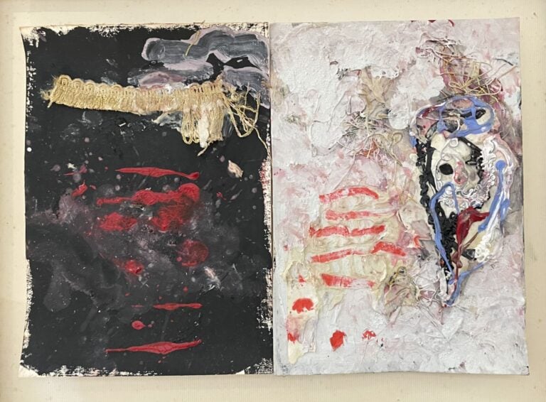 THUPINIER Gérald (né en 1960) - Sans titre - Technique mixte sur papier - 27 x…