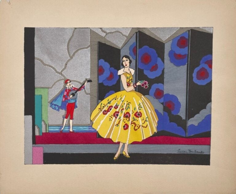 Umberto BRUNELLESCHI (1879-1949) (01151) - Décor pour les Folies Bergères, c.19…