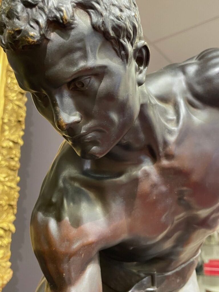 Alfred BOUCHER (1850-1934) - Le Terrassier - Épreuve en bronze à patine brune -…