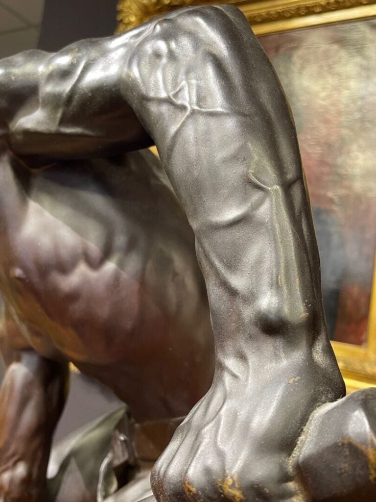 Alfred BOUCHER (1850-1934) - Le Terrassier - Épreuve en bronze à patine brune -…