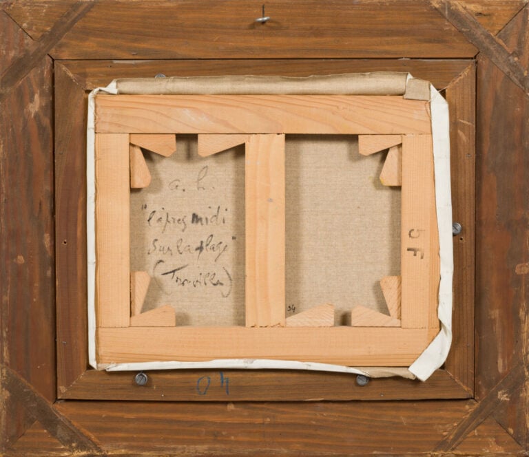 André HAMBOURG (1909-1999) - Plage - Huile sur toile, signée en bas à gauche -…