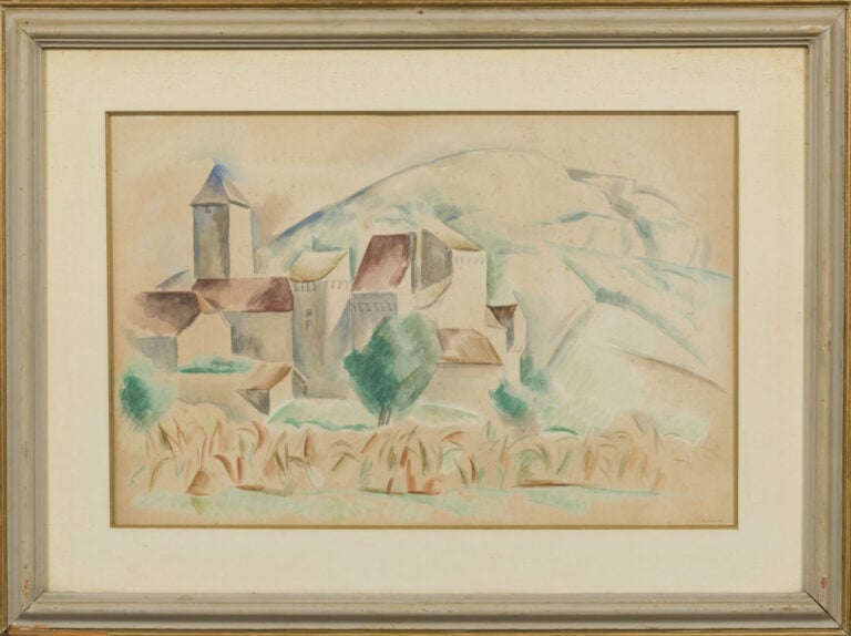 ANDRÉ LHOTE (1885-1962) - Paysage de Mirmande - Aquarelle sur papier, signée en…