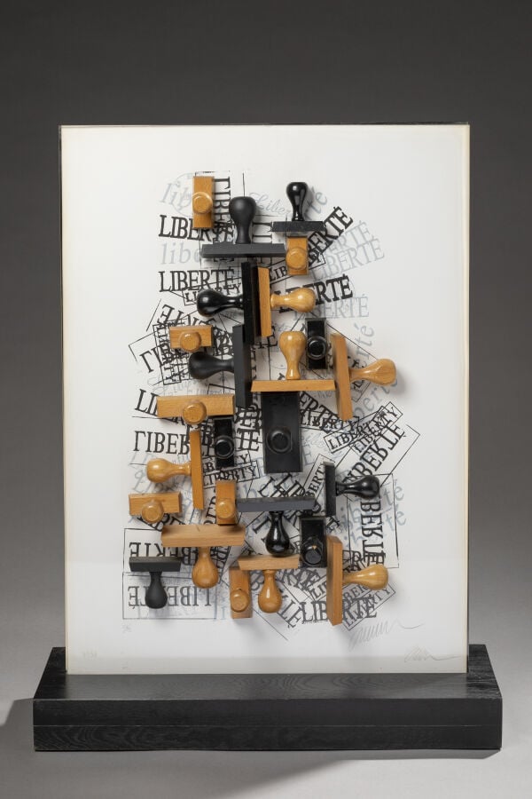 ARMAN (1928-2005) ARMAND FERNANDEZ DIT - Mémoire de liberté, 1991 - Accumulatio…