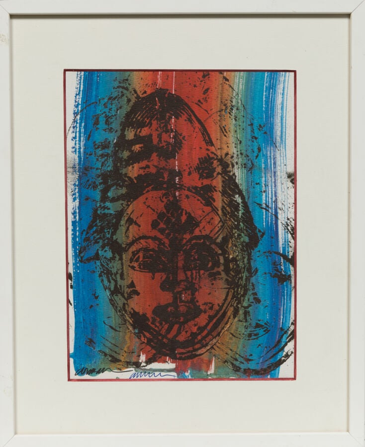 ARMAN(1928-2005) ARMAND FERNANDEZ dit - Empreinte d'un masque, 1998 (non répert…